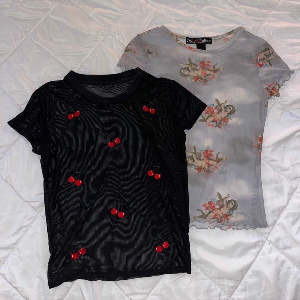 Cherry & cherub Mesh short sleeve shirt bundle